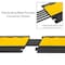 Pyle Cable Ramp, 2 in H, 36.20 in L, 20 in W, Polyethylene, Yellow PCBLCO28 - alternate 6
